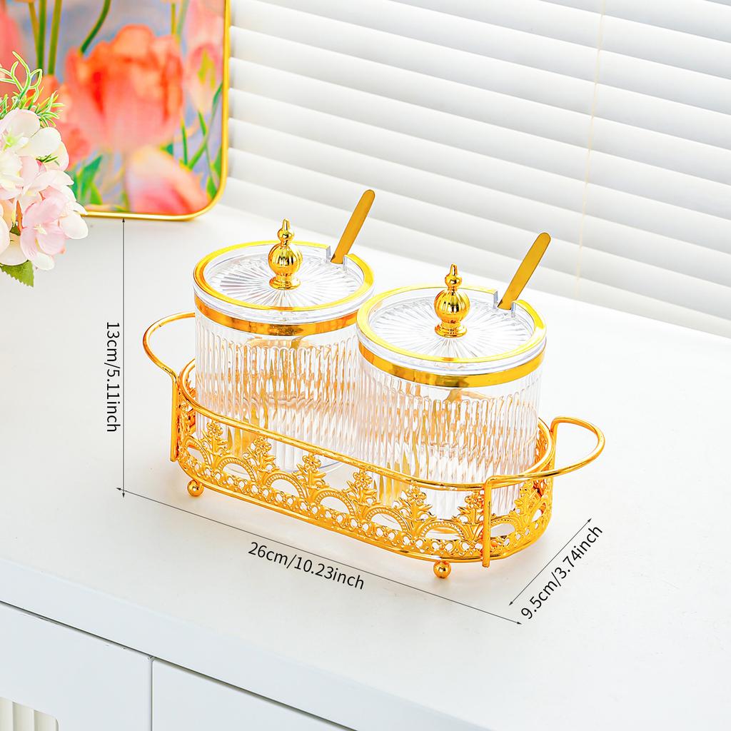 Seasoning Box Household Kitchen Light Luxury Seasoning Storage Box Desktop Seasoning Bottle Jar Sealing Seasoning Salt Jar Seasoning Jar