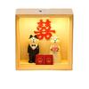 Transparent Display Case with Led Light Handmade 3D Picture Frame Unfinished Wooden Box  Tabletop