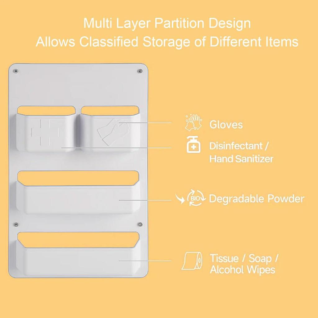 RV Door Storage Box Wall-Mounted Kitchen Storage Bathroom Wall Mounted Organizer For Road Trips Outdoor Enthusiasts Travel