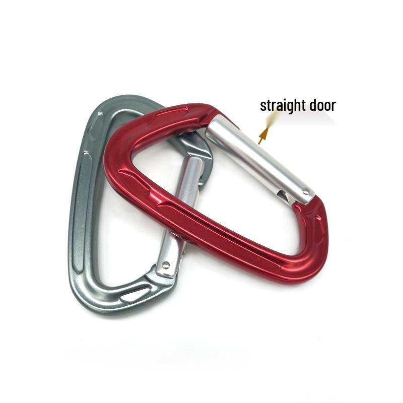 25KN D-Shaped Auto-Lock Carabiner – Aviation Aluminum Alloy for Outdoor Climbing