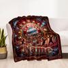 Bayern Munich Celebration Personalized Text Blanket Gift Customizable Blanket Warmthful Decor for Home Decor Office Nap Bedding for All Occasions