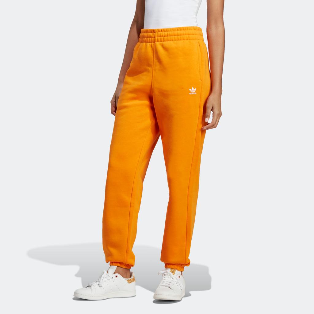 Adidas Originals Solid High-Waisted Jogger Pants Women Bottoms Light-Orange IK7689