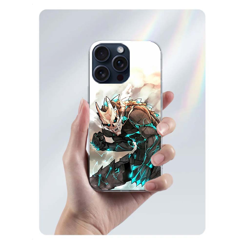 Kaiju No. 8 Anime Clear Phone Case For Iphone 17 Air 16 Pro Max 15 Pro 14 Plus 17E 16E 11 13 12 Mini Cover Cases Fundas Cell TPU