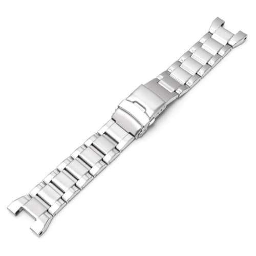 [Faygtni] CASIO G-STEEL Compatible Watch Band for GST-S300G / GST-S300 / GST-W300G / GST-W300, Stainless Steel Shockproof Metal Strap, Breathable, Eas