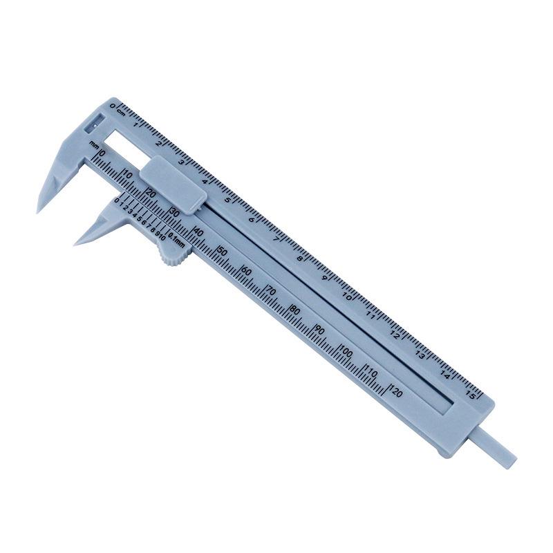 Dual-Scale Vernier Caliper, 0-150mm, Plastic Antique Student Measuring Tool