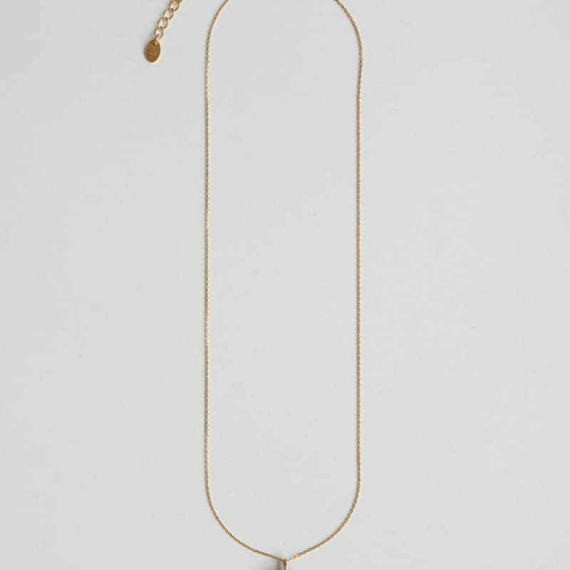 modernlike 14k gold-filled silver black quartz onyx heart necklace