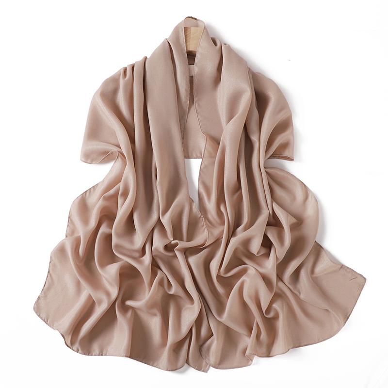 Muslim Chiffon Hijab Scarf for Women Solid Color Square Head Wrap Scarves Jersey Hijabs Islamic Turban Headband Shawl 180*70cm