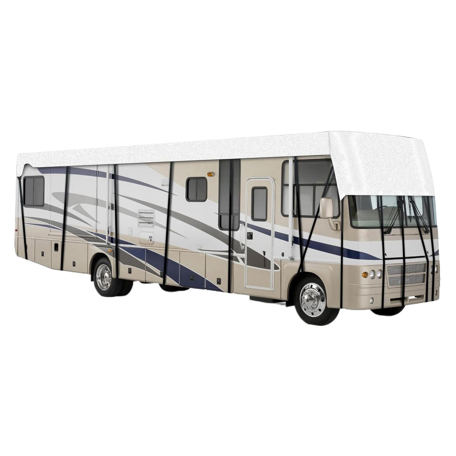 210D Oxford Cloth RV Roof Protective Cover Portable Motorhome Camper Top Tarp Cover Waterproof Sunshade Protective