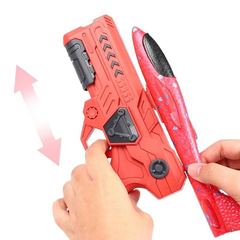 Airplane Launcher Toys Outdoor Plane Flying Toys Non Slip Kids EPP Foam Catapult Plane Birthday Gift for Boy Girl Games for Kids