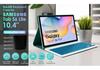 Samsung S6 Lite Tablet Case with Backlit Bluetooth Keyboard, Magnetic Suction, and Pen Slot
