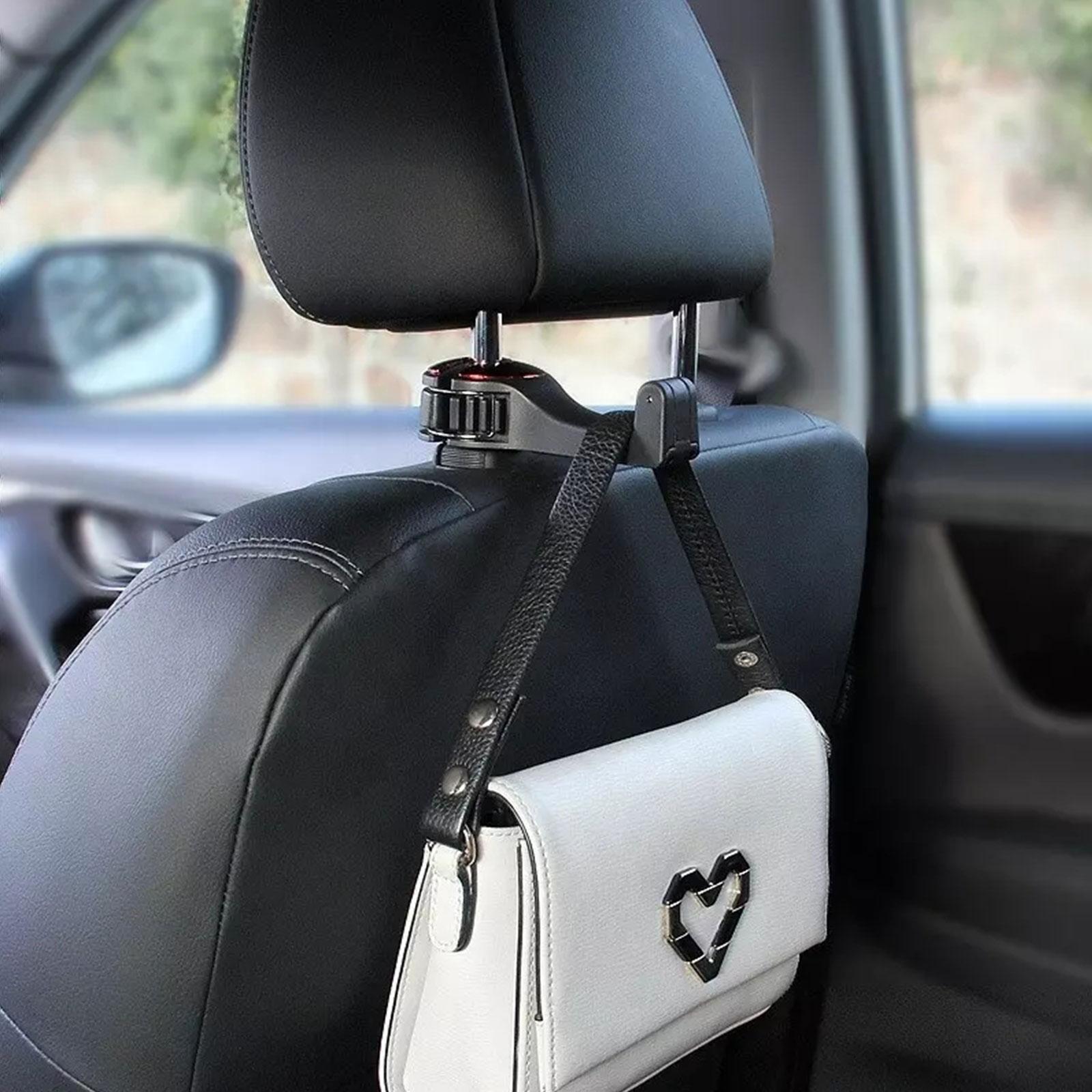 

Car Back Seat Hook W/ Phone Holder & Bracket - 360. Mobile Headrest Multi-functional Seat Car H P5I6 B-One-size