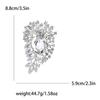 Elegant Crystal Alloy Brooch for Women's Suit