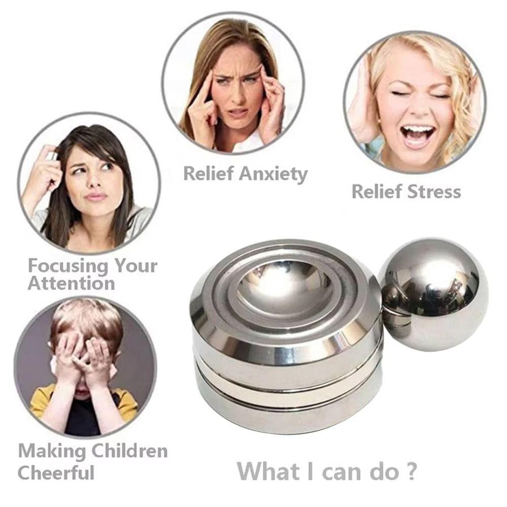 Magnetic Fidget Spinner Toys Metal Orbital Fidget Spinner Toy  Birthday Gift