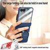 Voor Samsung Z Flip8 Vouwbare Polsband Telefoonhoesje, Magnetische Roterende Stand, Mat, Valbestendig Volledige Dekking Beschermhoes