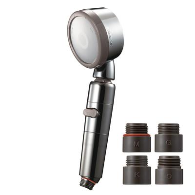 Cabezal de ducha de aramida con nanoburbujas, ahorro de agua, alta presión de agua, flujo de agua premium 3D, ajuste de ángulo amplio, fabricado en Japón 3D-XN1A-SL