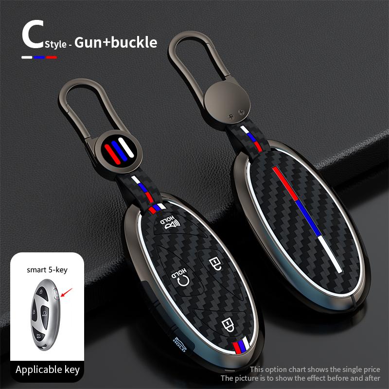 5 7 Buttons Zinc Alloy + Silicone Car Key Case Cover For Hyundai Kona Ev Grandeur GN7 IONIQ 6 2025 2025 Remote Key Protect Shell