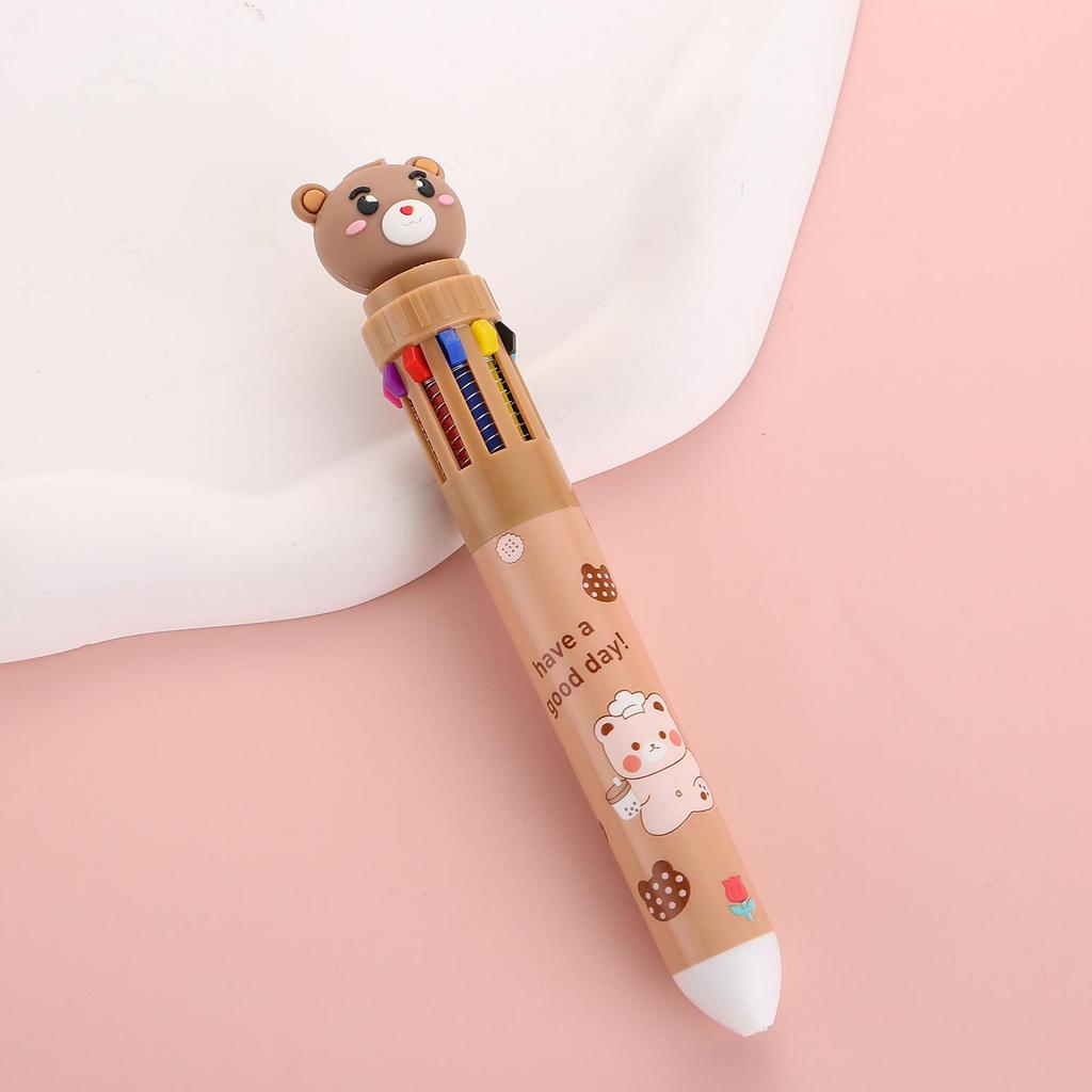 Creative Cartoon Multi-Color Ballpoint Pen for Students and Journals