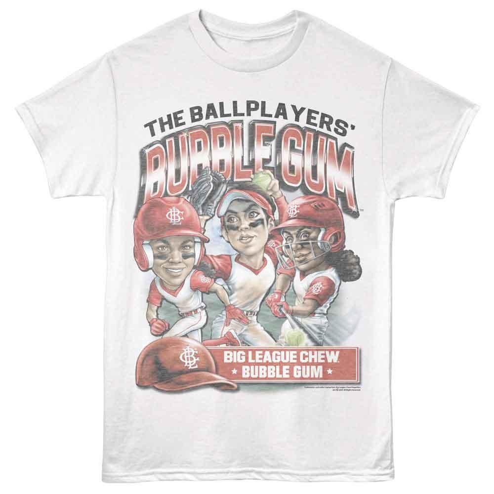 Big League Chew - Softball Team - White - Adult Unisex Short Sleeve T-Shirt S