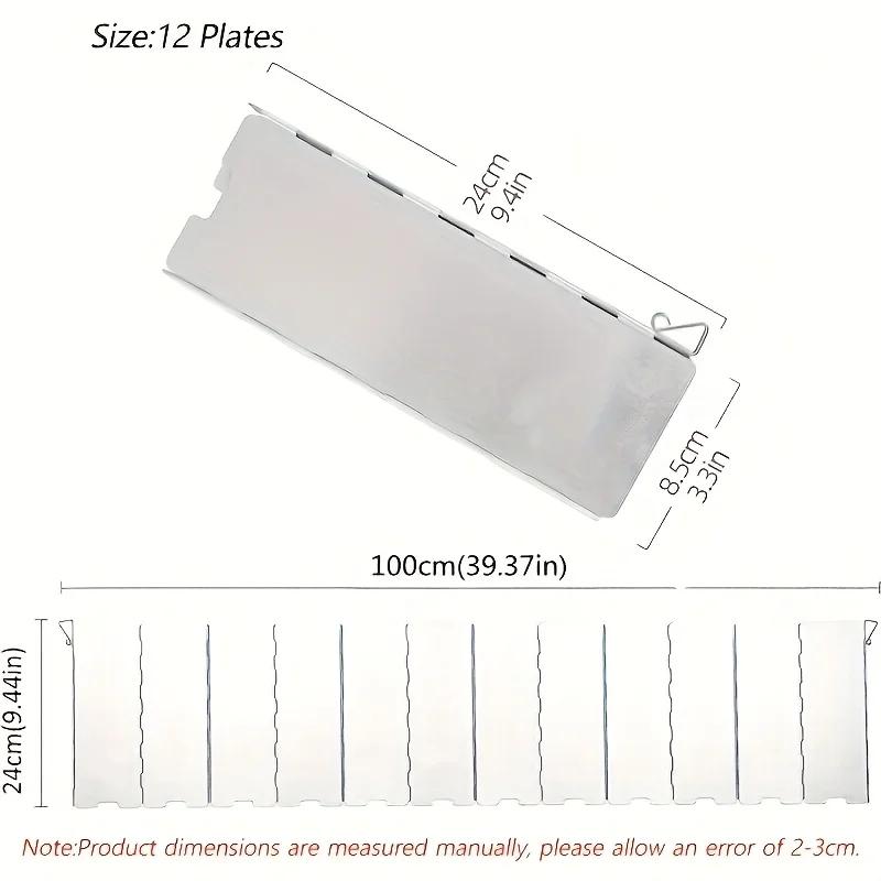 Outdoor Camping Stove Shield, Foldable Aluminum Alloy Windbreak, Gas Stove Wind Guard, Camping Accessories