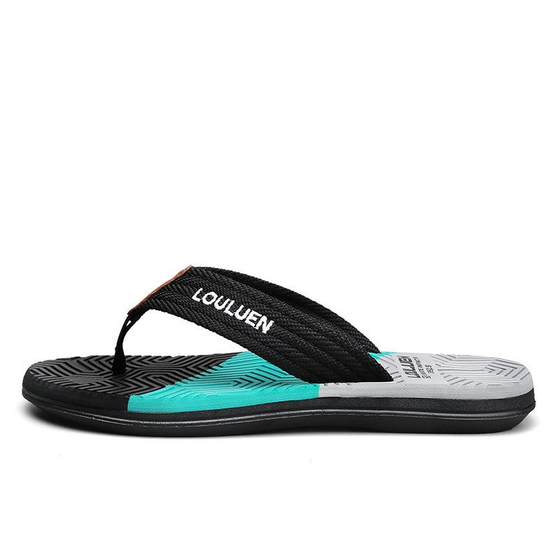 

Fashion trend men s outdoor home two wear foot sandals summer flip-flops outer wear color matching slippers large size 39