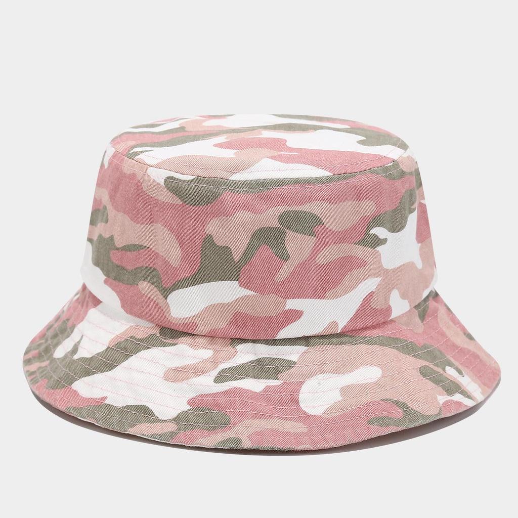 Chapeau Bob Camouflage Lavé Décoloré Respirant pour Hommes & Femmes - Chapeau Rétro Protection Solaire Aventure Jungle