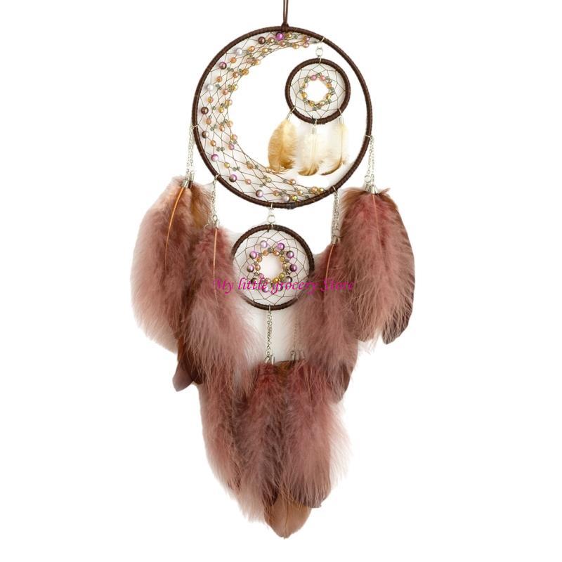 

Ловцы снов ручной работы, колокольчики ветра, перья, комната, спальня, настенный кулон, ловцы снов D5BD