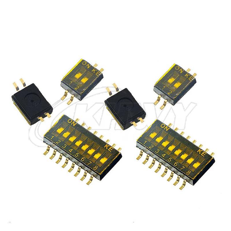 SMT DIP-Schalter mit 1,27-mm-Pitch, 2-10 Positionen
