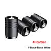 AUTCOAT 4Pcs/Set Car Tire Valve Caps Skull Wheel Valve Cap Auto Tyre Air Valve Stem Caps Dust Cover for Car Vehicles Styling