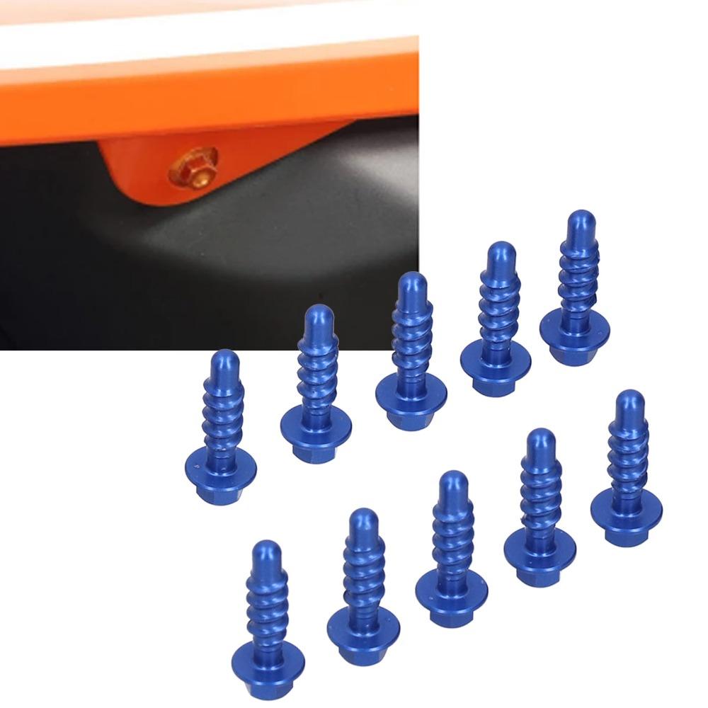 10pcs Aluminum Alloy Anodized Finish Screws for 125 150 200 EXC XC SXF EXCF XCF 1997-2020