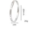 Classic High-end Stainless Steel Gold-plated 18K Silver Inlaid Zircon Fashionable 18K Bracelet