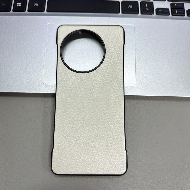 Applicable To OnePlus ACE6 Gold Silk Plain Leather Borderless Mobile Phone Case OnePlus 15 Magnetic Suction 1 + 15R Protective Case