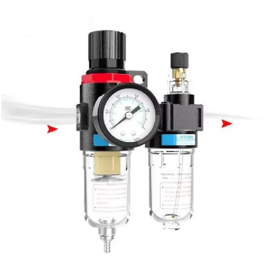 AFC-2000 Oil Water Separator Regulator Trap Filter Airbrush Air Compressor Pressure Reducing 1/4 1pc