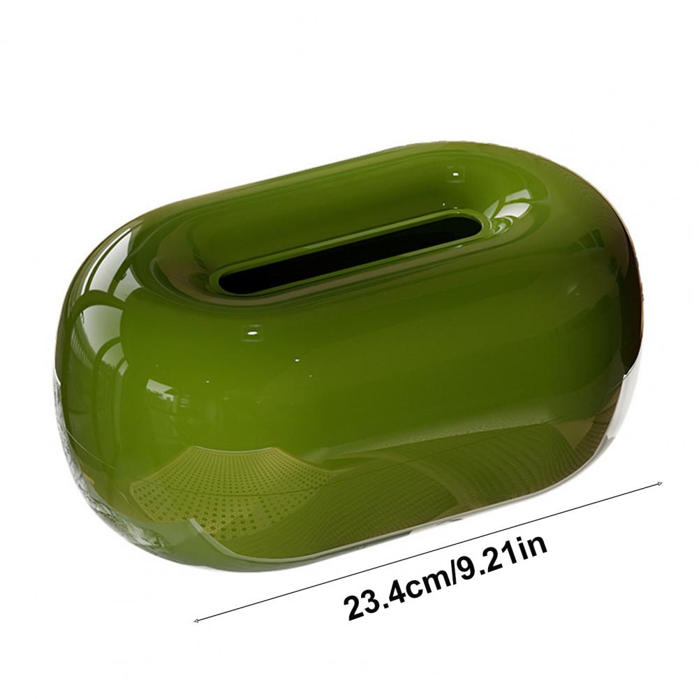 Magnetic Tissue Box Holder Tissue Dispenser Cover with Spring Support Magnetic Closure Tissue Box Cover for Home Office Table