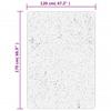 IZA Rug Short Pile Scandinavian Style Gray 120 X 170 Cm