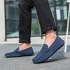 Fashion Men's Suede Lightweight Loafers Casual Men's Slip-On Shoes Comfortable Men's Driving Flat 2025 New Luxury Brand Male Dress Shoes