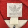 adidas /80s?/Vintage Full-Zip Blouson Jacket/Outerwear/M/Red×White×Navy/Fleece Lining/Sleeve ADIDAS Print/Trefoil Logo(USED)