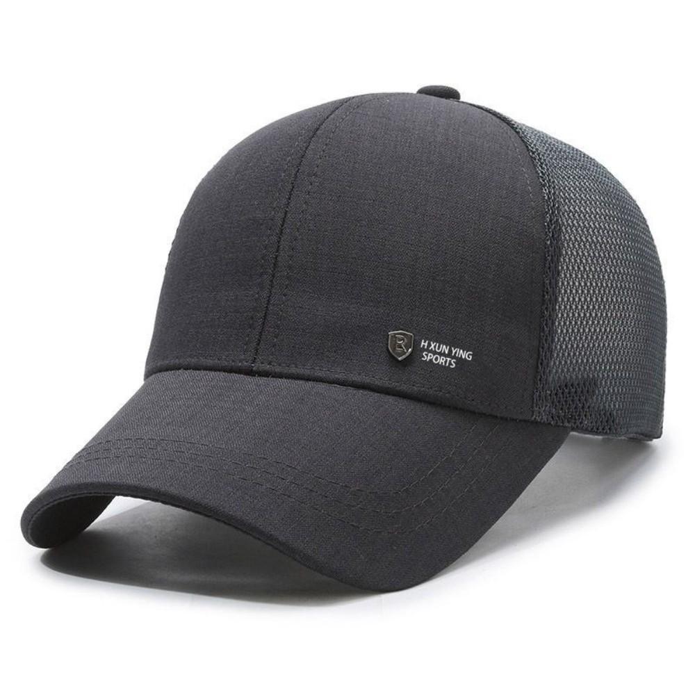 Breathable Running Caps Quick Dry Sun Hat Fashion Baseball Hat Tennis темно серый