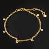 White Topaz Bracelet 925 Sterling Silver Gold Plated Jewelry Gift for Her