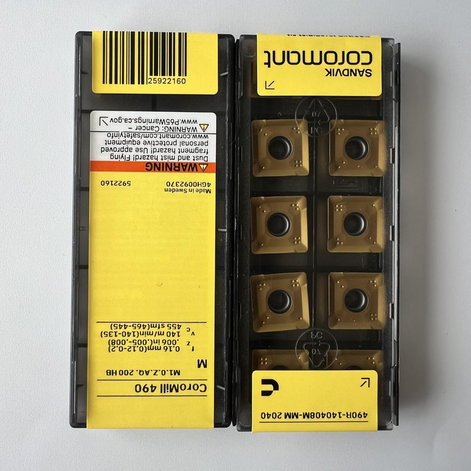 

SANDVIK / 490R-140408M-MM 2040 / Original Swedish hard alloy blade 10 Pcs