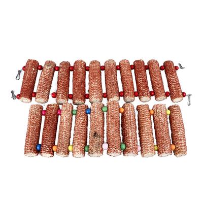 Hamster Ladder Toys Rabbit Climbing Toys Safe Corn Suspension Bridge Toys Anxiety Reduction Chewing