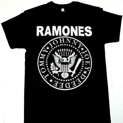 SALE RAMONES T-shirt Distressed Punk Rock Tee Men's Black, RAMONES Johnny Joey D Unisex T-Shirt