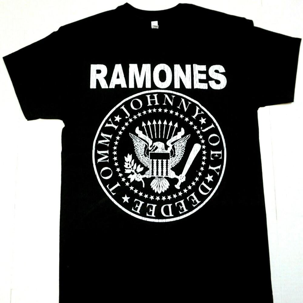 SALE RAMONES T-shirt Distressed Punk Rock Tee Men s Black, RAMONES Johnny Joey D Unisex T-Shirt XXXXL