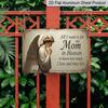 2D Flat 1pc ("8X12"), "Angel Mom Memorial Plaque - for My Wish Is for My Mother in Heaven To Understand How Deeply I Love and Miss Her" Gift Sign