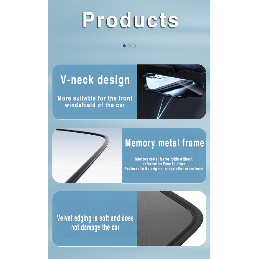 Foldable Car Sun Visor Front Windshield Sunshade Heat Insulation Summer Cooling Auto Accessories For Ford Focus 2010~2019 2012Windshield Sunshades 1