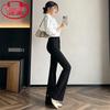 Langsha Women's High-Waisted Slim Fit Flared Casual Trousers