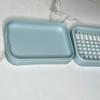Mesh Soap Box Toilet Double Drain Soap Box Waterless Portable Soap Holder Bathroom Organizer