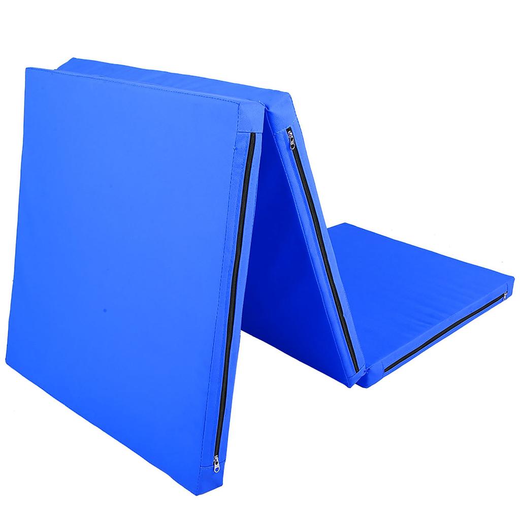 Sports Folding Gym Exercise Workout Training Child Gymnastics Dance Fitness Yoga Mat(Blue)