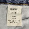 THOMAS BURBERRY Denim Jeans Italy Made Size 31 Inseam 82cm HANWELL 90s Pants Trousers(USED)