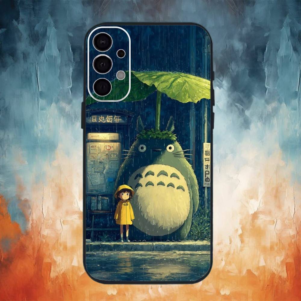 

H-Горячий Аниме Милые Тоторо Чехол для Телефона Для Samsung S25,S24,S21,S22,S23,S30,Ultra,S20,Plus,Fe,Note,10,9,5G Черный Чехол Samsung S20ULTRA5G