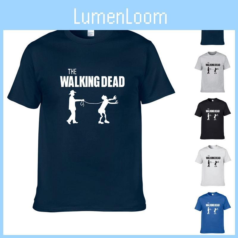 Quality The Walking Dead Men Short Sleeve Cotton Casual T-shirt For All Seasons**